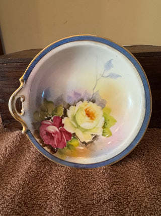Vtg Porcelain Handled Dish Hand-Painted Noritake - Rancho