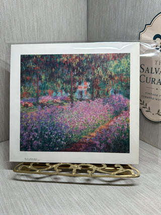 Claude Monet "The Artist's Garden at Giverny"  Art Print (9" x 9.5")