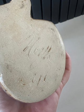 Vintage pottery cat vase