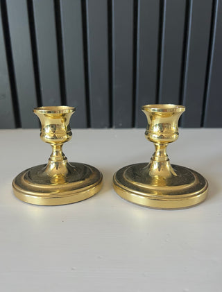Vintage Baldwin brass candlesticks pair