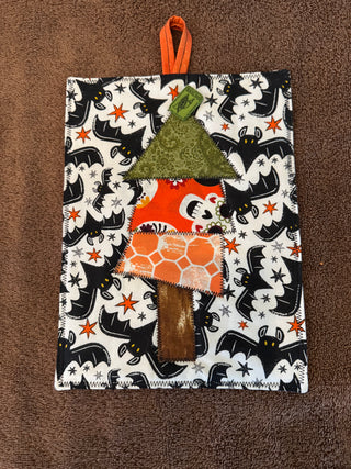 Handmade Halloween Print Potholder