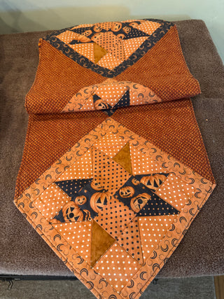 Handmade Quilted Halloween Table Runner