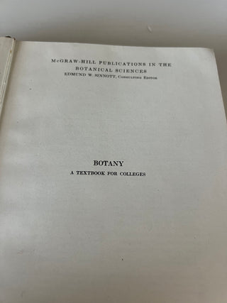 Antique Botany textbook