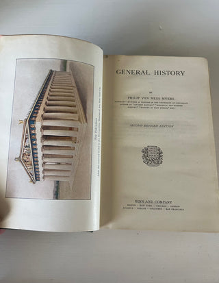Antique General History textbook