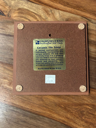 Tile/Trivet: Howling Coyotes