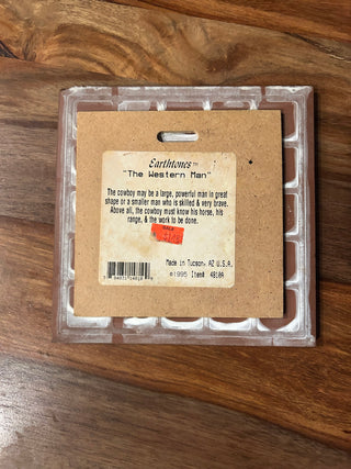 Tile/Trivet: Earthtones- The Western Man
