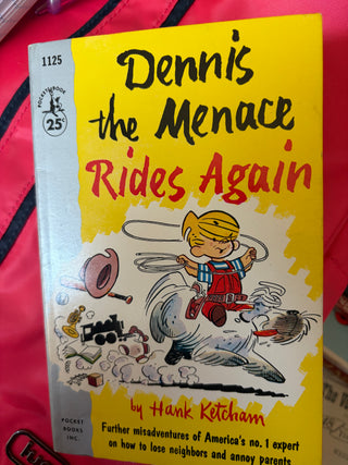 Vintage 1959 Pocket Book Dennis the Menace Rides Again RSV