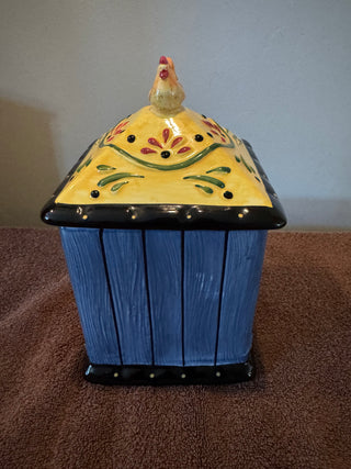 Pier 1 Rooster Ceramic Canister Set of 4