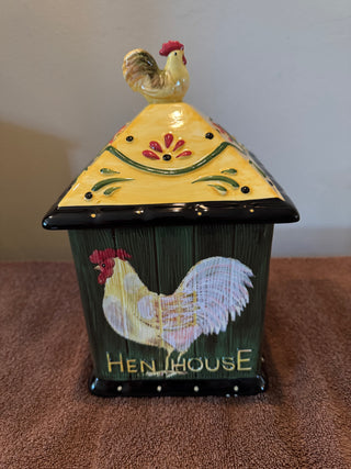 Pier 1 Rooster Ceramic Canister Set of 4