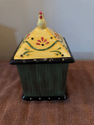 Pier 1 Rooster Ceramic Canister Set of 4