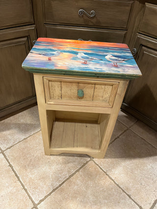 Seagull Custom Designed Solid Wood Table w/Drawer