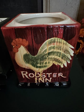 Pier 1 Rooster Ceramic Canister Set of 4