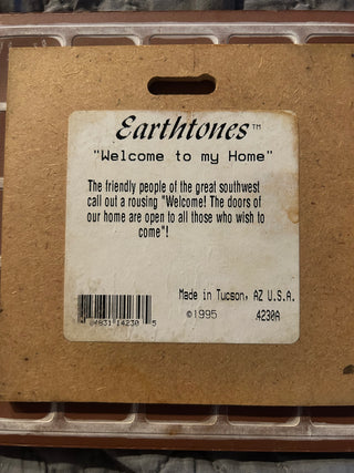 Tile/Trivet: Earthtones- Welcome to my Home