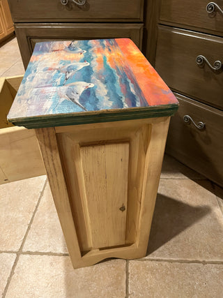 Seagull Custom Designed Solid Wood Table w/Drawer