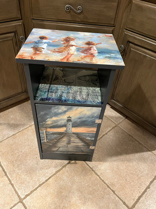 LightHouse and Kids On The Beach Custom Designed Table w/Door