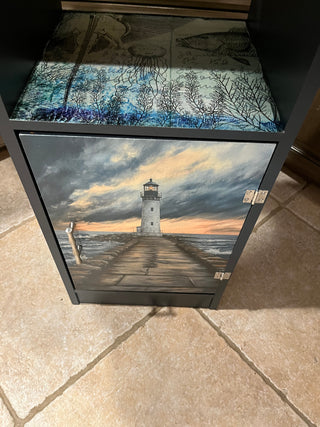 LightHouse and Kids On The Beach Custom Designed Table w/Door