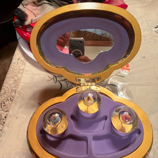 Vintage Disney 1991 Princess Snow Globe Musical Ballerina Jewelry box VV