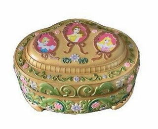 Vintage Disney 1991 Princess Snow Globe Musical Ballerina Jewelry box VV