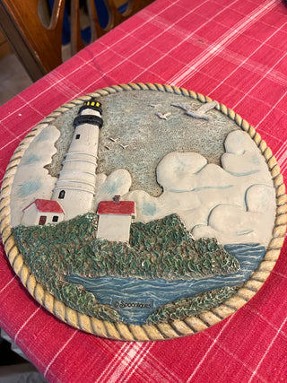 Spoontiques Lighthouse Wall Plate/Plaque Decor RSV