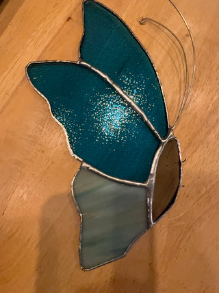 Leaded Stained Glass Art Butterfly