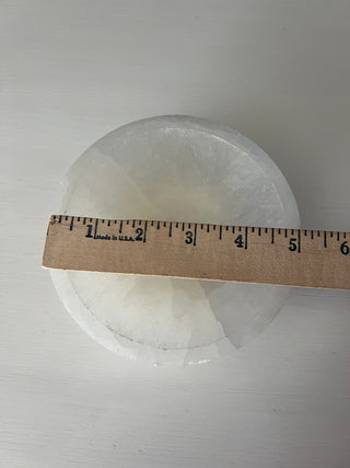Selenite crystal bowl