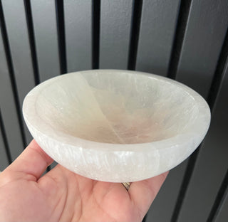 Selenite crystal bowl