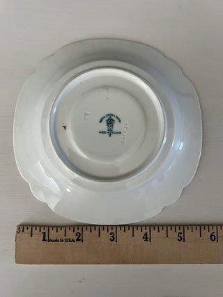 Vintage Royal Crown Derby Blue Mikado saucer