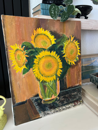 Original sunflower oil drawing