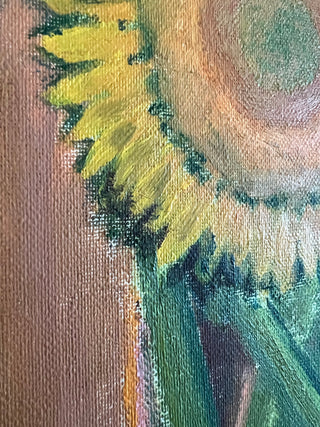 Original sunflower oil drawing