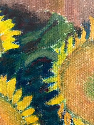 Original sunflower oil drawing