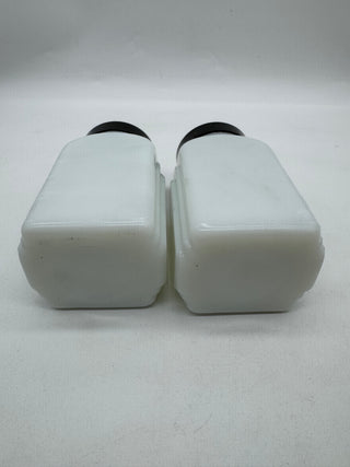 1930s set of 2 McKee red sailboat salt and pepper shakers