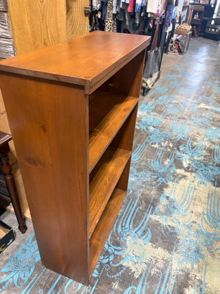 Wooden Brown Three Shelf Bookcase RSV