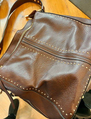 Montana West Brown Brass Purse