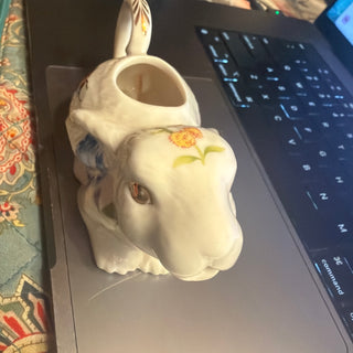 Vintage Grace's Tea Ware China Bunny Rabbit Small Creamer Lady Bug & Floral design VV