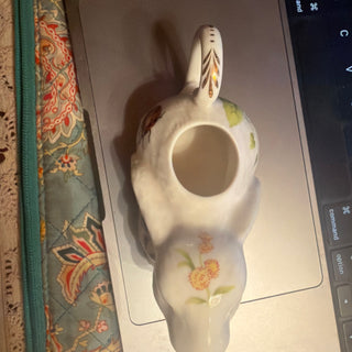 Vintage Grace's Tea Ware China Bunny Rabbit Small Creamer Lady Bug & Floral design VV