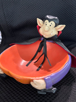 LE - Dept 56 Halloween Count Dracula Candy Dish