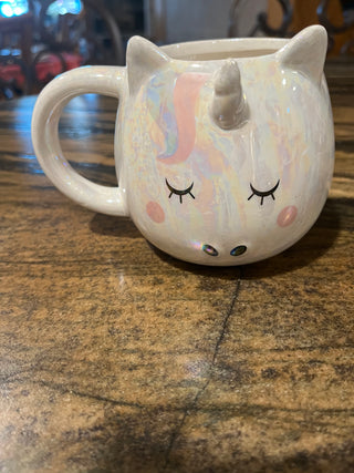Whimsical Cupboard Iridescent Unicorn Coffee or Tea Cup