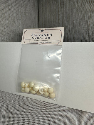 Vintage Cream Mini Dome Shank Button Lot