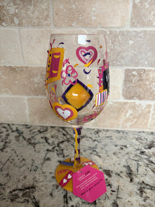 New Lolita Birthday Girl Wine Glass