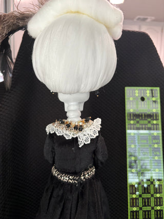 LE - Fancy Victorian Lady Skeleton Day of the Dead Halloween Tree Topper