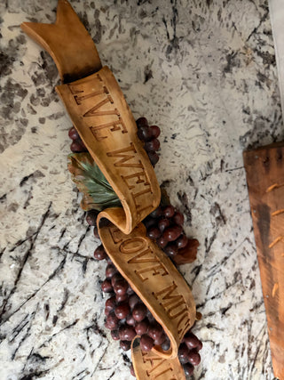 Wine Wall Hanging Live Well Love Much Laugh Often