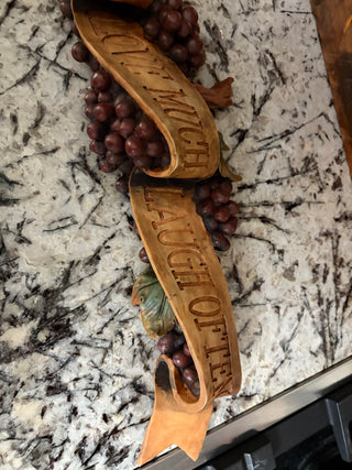 Wine Wall Hanging Live Well Love Much Laugh Often
