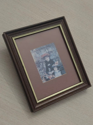 4x6in wood frame with Renoir “Two Sisters”