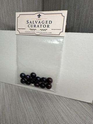 Vintage Deep Purple Faux Pearl Shank Buttons
