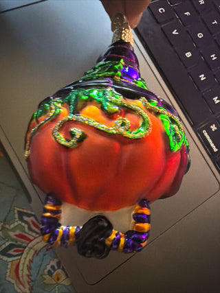 Old World Christmas Halloween Pumpkin Ornament VV