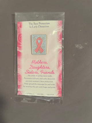 Breast cancer awareness pin