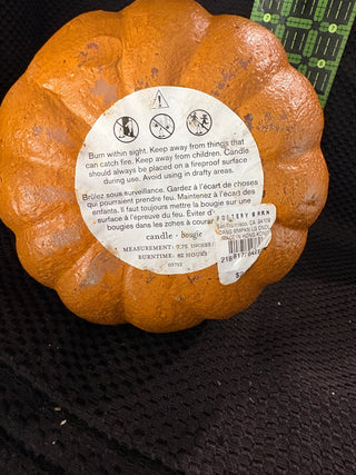 LE - Fall/Autumn pumpkin candle (7.5" tall)