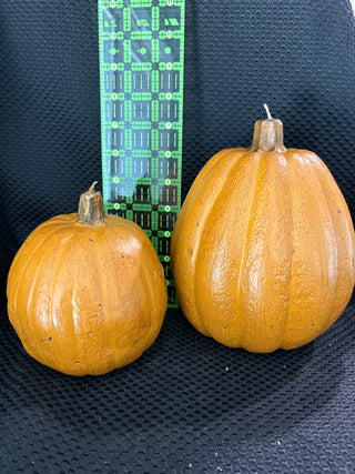 LE - Fall/Autumn pumpkin candle (7.5" tall)