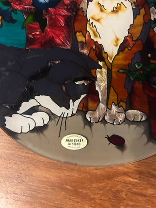 Joan Baker Handpainted Glass - Cats