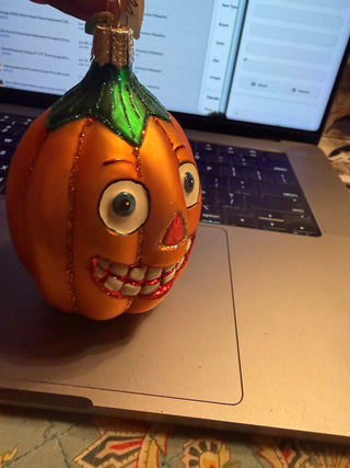 Old World Christmas Holiday Jack-o-lantern VV